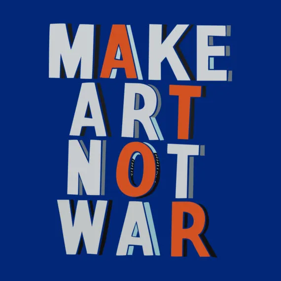 ‘14-18 NOW Make Art Not War’, Bob and Roberta Smith 2018.